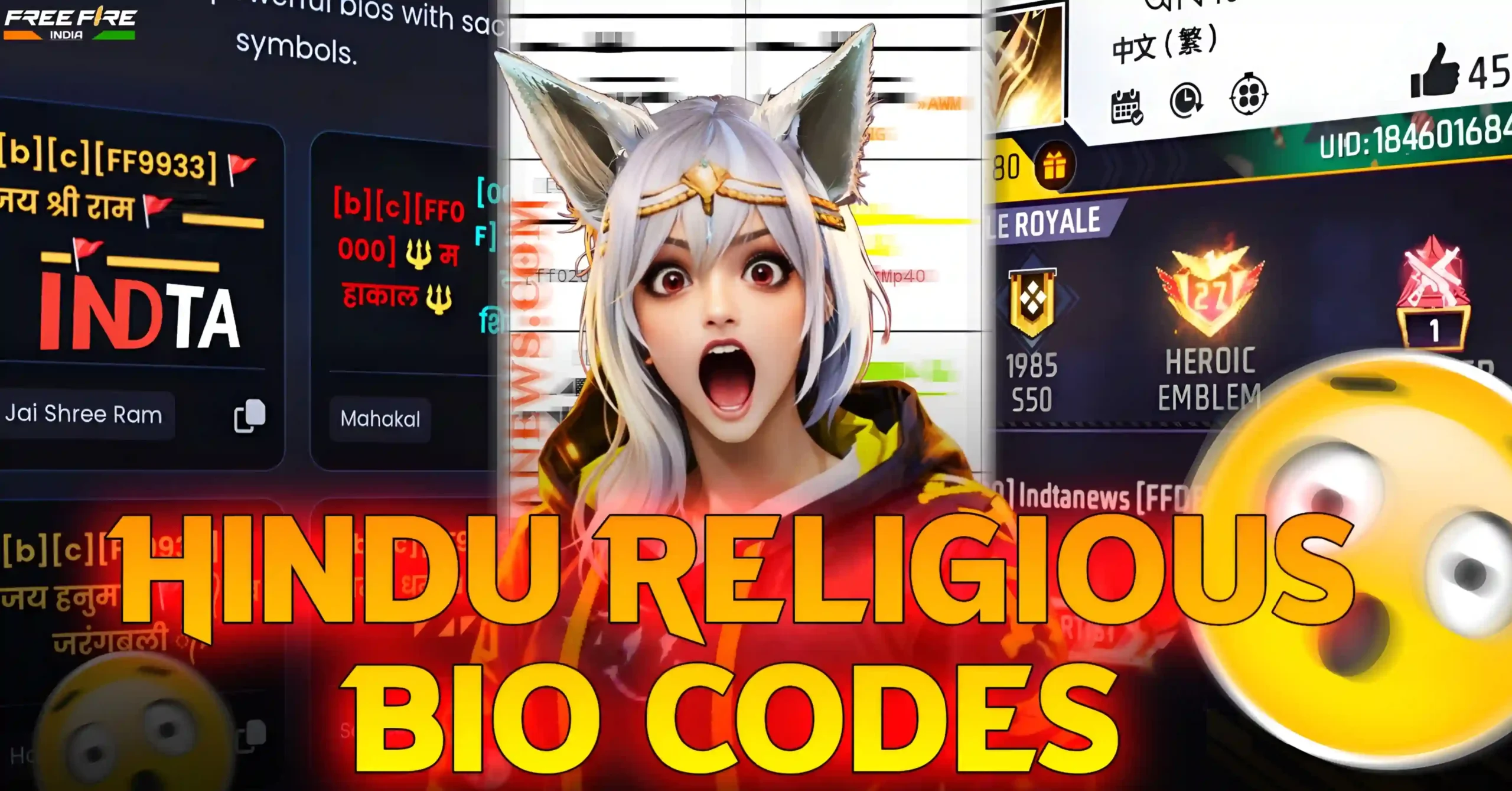 100+ Stylish Hindu Religious Bio Codes for Free Fire (Copy & Paste FF Bios 2026)